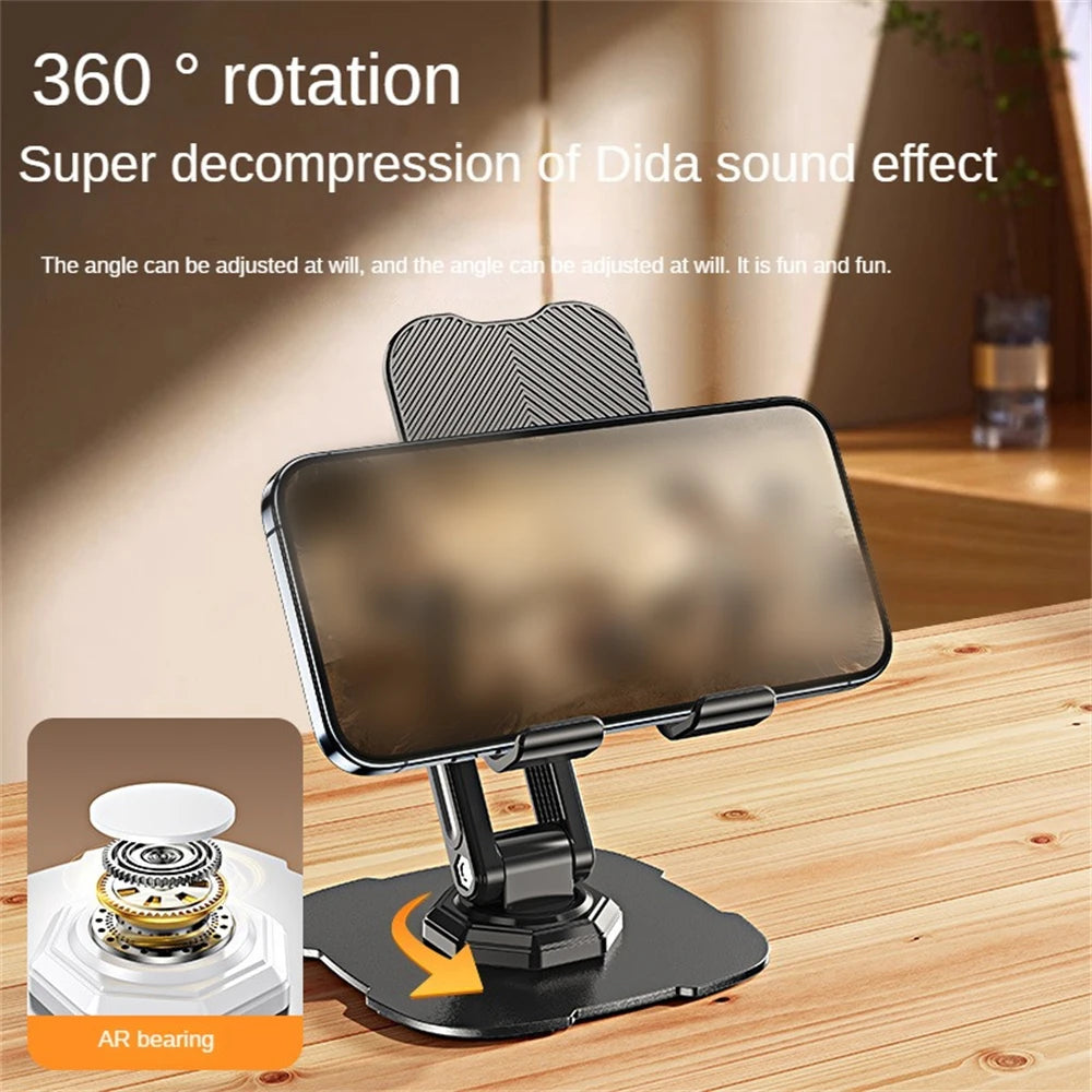 Mobile desktop stand rotatable foldable TV series tablet phone stand